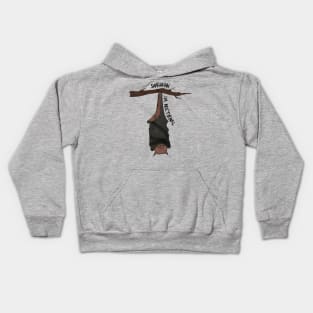 Sleepy, Nocturnal Bat Kids Hoodie